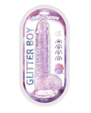 Cotton Candy Glitter Boy 7″ Suction Cup Dildo – Pink by Hott Products product image