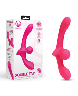 Together Double Tap Double-Ended Vibrating Strapless Strap-On by Together product image