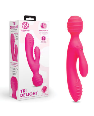 Together Tri Delight Dual-Ended Triple Stim Wand & Rabbit Vibrator by Together product image