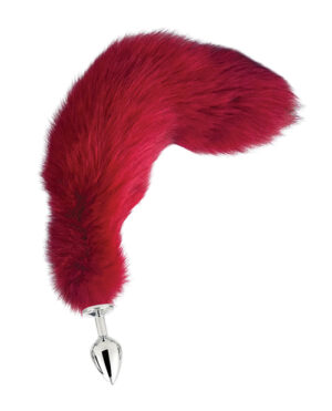 Fox Tail Medium Plug – Cherry Red by Pinkelephant product image