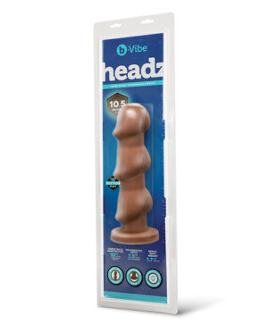 b-Vibe Headz 10.5″ Multi-Bulb Dildo w/Flared Base by b-vibe product image