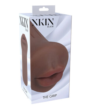 Shots Xkin RAW The Grip Small Masturbator – Brown by Xkin product image