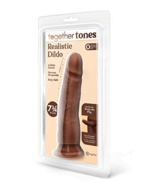 Together 7.75″ Realistic Dildo – Dark by Together product image