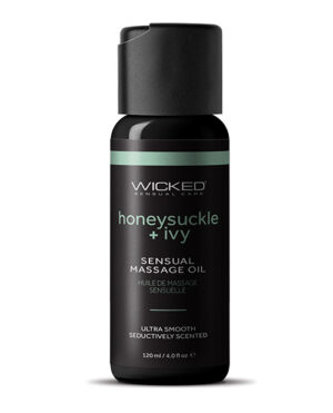 Wicked Sensual Care Honeysuckle and Ivy Massage Oil – 4 oz Bottle by Wicked Sensual Care product image