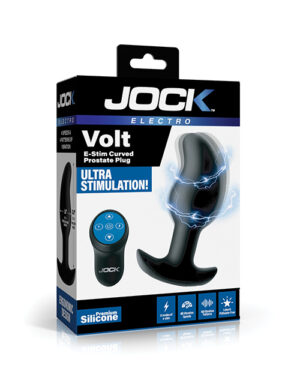 Curve Toys Jock Electro Volt E-Stim Curved Prostate Plug by Curve Toys product image