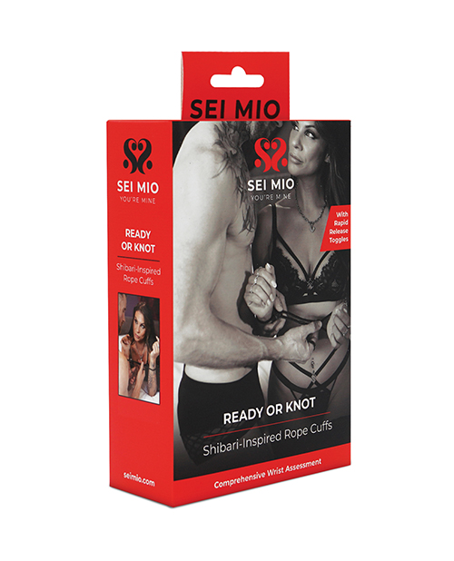 CRC-SM-080a Sei Mio Knot on Call Pre-tied Rope Wrist Cuffs