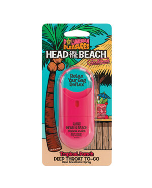 Polynesian Pleasures Head on The Beach by GoodHead Deep Throat Spray To-Go - .30 oz Tropical Punch