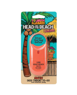 Polynesian Pleasures Head on The Beach by GoodHead Deep Throat Spray To-Go - .30 oz Mai Tai